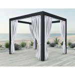 MyBestHome PORTO Venkovní zahradní závěs s poutky bílá 155x220 cm – Hledejceny.cz