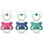 Suavinex šidítko den & noc fyziologické silikon medvěd zelená 2 ks – Zboží Dáma