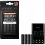 Panasonic Eneloop Charger BQ-CC55 + 4 x R6/AA Eneloop PRO 2500mAh BK-3HCDE K-KJ55HCD40E – Zboží Živě