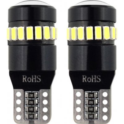 Žárovka LED CANBUS 18SMD 3014 + 1SMD T10 W5W White 12V/24V, 02446 – Zboží Dáma