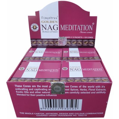 Vijayshree Vonné kužely Golden Nag Meditation 10 ks