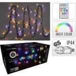 Koopman LED světelný řetez 196 teplá bílá + RGB, IP44, 6,5 m – Hledejceny.cz