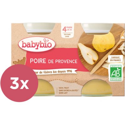 Babybio Příkrm hruška Williams 3 x 2 x 130 g – Sleviste.cz