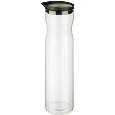 APS Skleněná karafa s nerezovým víkem, 1,2 l, 80x320 mm, čirá, inox 10722 – Zbozi.Blesk.cz