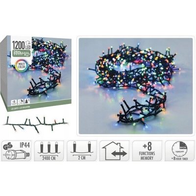 Koopman Venkovní osvětlení/vnitřní světelný řetěz 1200 mikro LED 24 m multicolor – Hledejceny.cz