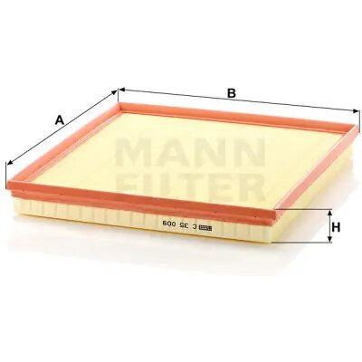 MANN FILTER Vzduchový filtr C 35 009 – Hledejceny.cz