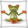 Dekorační povlak na polštáře Mybesthome Frog 01 zelená 40 x 40 cm