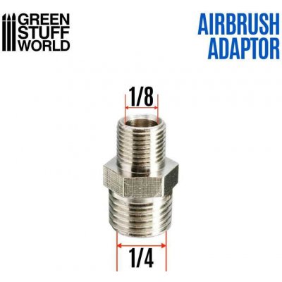 Green Stuff World Airbrush Thread Adapter 1/4" to 1/8" GSW2421 – Zbozi.Blesk.cz