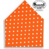 Šátek Soonrich bavlněný šátek puntík na oranžové bsp047