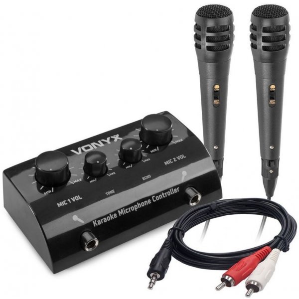 Karaoke Vonyx AV430B Karaoke Microphone Controller černý