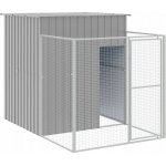 zahrada-XL Psí bouda s výběhem světle šedá 165 x 251 x 181 cm – Hledejceny.cz