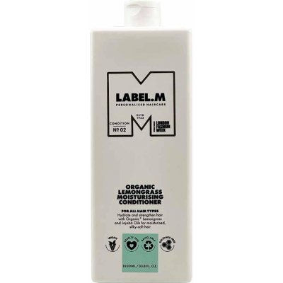 Label.m Organic Lemongrass Moisturising Conditioner Zklidňující hydratační kondicionér 1000 ml – Zbozi.Blesk.cz