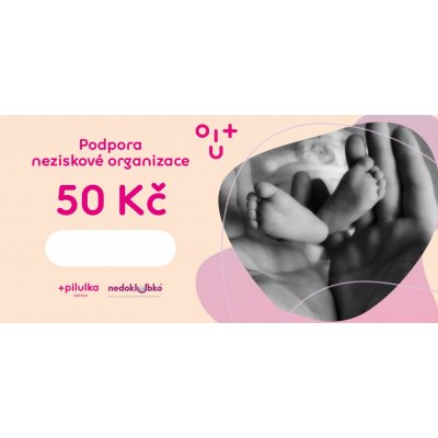 Pilulka Dobročinný poukaz na podporu organizace Nedoklubka 50 Kč – Zboží Mobilmania