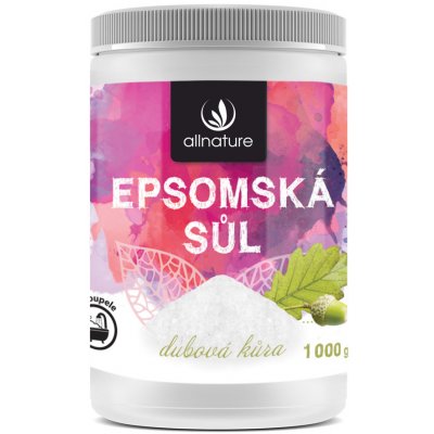 Allnature Epsomská sůl Dubová kůra 1000 g