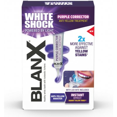 BlanX Sada na bělení zubů White Shock Purple Treatment + LED 20 ml – Hledejceny.cz