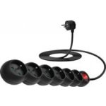 Connect IT prodlužovací kabel 230 V 6 zásuvek 3 m s vypínačem černá CES-1001-BK – Zboží Živě
