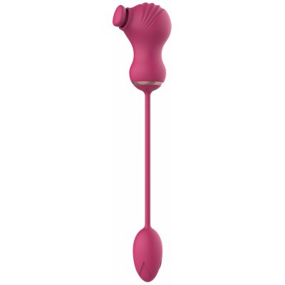 Dream Toys Essentials Flexible Dual Stimulator & Vibrating Egg Pink – Zboží Mobilmania