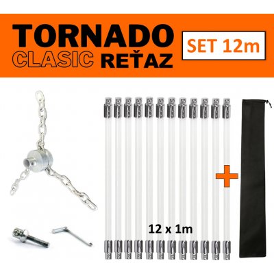 Tornado Clasic Řetěz rotační komínový kartáč set 12 m – Hledejceny.cz