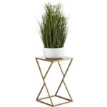 DekorStyle Stojan na květiny LOFT 23,5 cm zlatý – Zboží Dáma