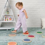 Joybex Kameny na nohy pro děti monstessori balanční pomůcky 41 x 75 x 61 cm modrá – Sleviste.cz