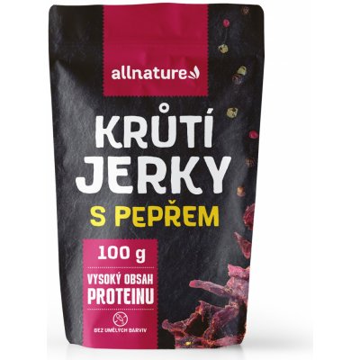 Allnature Turkey pepper Jerky 100 g – Zbozi.Blesk.cz