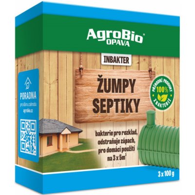 AgroBio INBAKTER Žumpy a septiky 3x100 g – Zboží Dáma