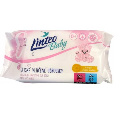 Linteo Baby vlhčené ubrousky lintdo baby měsíček lékařský 72 ks – Zboží Dáma