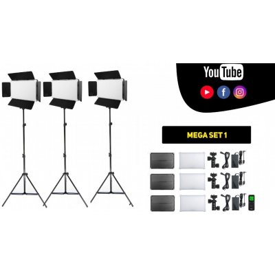 Viltrox VL-D640T - KIT tří světel, stativů a příslušenství Varianta balení: MEGA SET 1 – Zboží Mobilmania