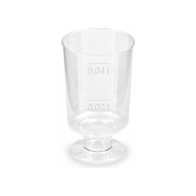 Wimex Kelímek krystal PS na stopce O38mm 2cl 4cl 73114 – Zboží Dáma