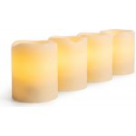 Solight sada 4ks vánočních svíček, 4,5x6cm, přírodní vosk, 1xCR2032 – Hledejceny.cz