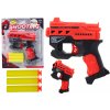 LEAN Toys Pistole na pěnové šipky s přísavkami, červená