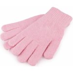 Pletené rukavice unisex růžová sv. – Zboží Mobilmania