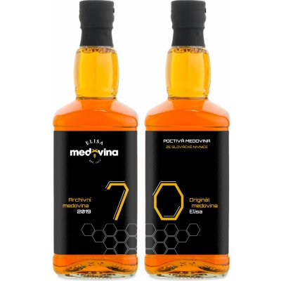 Medovina Elisa dárek k 70. narozeninám 11% 2 x 0,5 l – Zboží Dáma