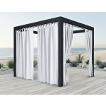 MyBestHome PORTO Venkovní zahradní závěs s poutky bílá 155x220 cm – Hledejceny.cz