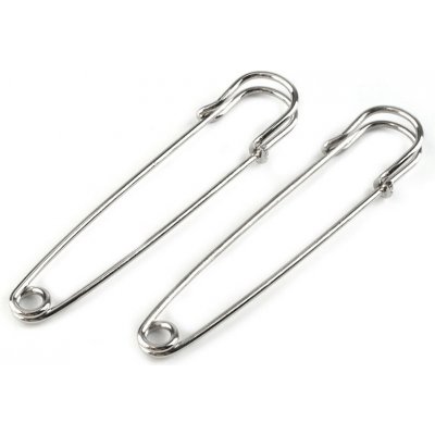Ozdobný spínací špendlík kilt 13x75 mm Varianta: 1 platina, Balení: 2 ks – Sleviste.cz