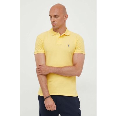 Polo Ralph Lauren bavlněné polo tričko žlutá