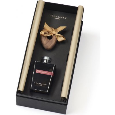 Locherber Milano Dárková sada Aroma difuzér s tyčinkami s nápln Dolce Roma XXI 250 ml + ručně opracované víčko do tvaru oblázku z ořechového dřeva – Hledejceny.cz