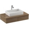 Koupelnový nábytek Ravak SD Formy 1200 ořech, skříňka pod umyvadlo Formy 1200 x 550 x 220 mm (bez umyvadla)