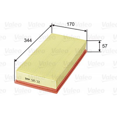 Vzduchový filtr VALEO 585321 – Hledejceny.cz