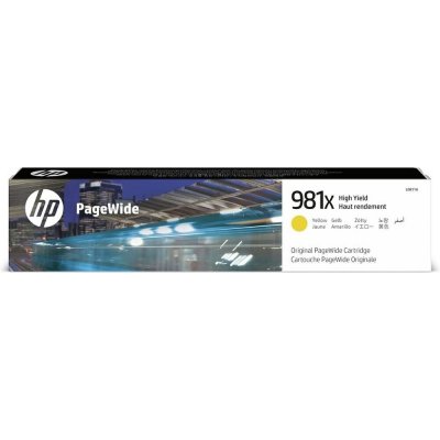 HP 981X originální inkoustová kazeta žlutá L0R11A