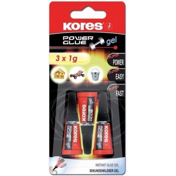 Kores Power Glue Gel 3 x 1 g