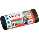 viGO! Pytle na odpadky s elastickou páskou - 35 l 23 μm 10 ks – Sleviste.cz
