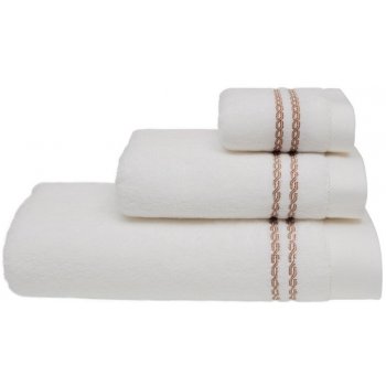 Soft Cotton Ručník CHAINE 50 x 100 cm bílá/béžová