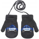 Be Snazzy Zimní palcové zapletené rukavičky se šňůrkou policie Sv. šedé – Zboží Dáma