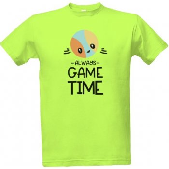 Tričko s potiskem GAME TIME pánské Green apple