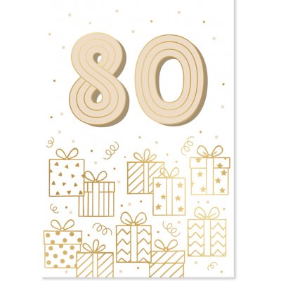 Albi Přání k narozeninám - Zlatá ražba 80 let – Hledejceny.cz