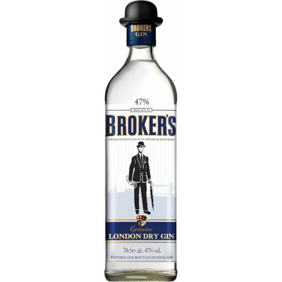Broker's London Dry Gin 47% 0,7 l (holá láhev) – Zboží Mobilmania