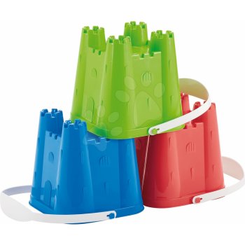 Écoiffier 610 plastový kbelík Hrad střední červený/modrý/zelený