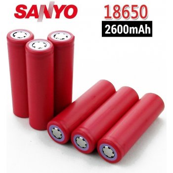 Sanyo typ 18650 Baterie s PCB 2600mAh,1ks