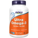 Now Foods Ultra Omega-3 Rybí olej 500 EPA + 250 DHA x 180 softgel kapslí – Zbozi.Blesk.cz